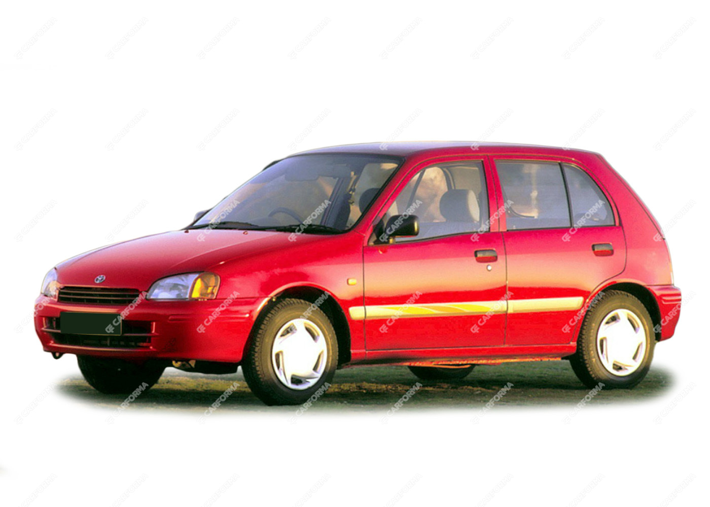 Ворсовые коврики на Toyota Starlet (P90) 1995 - 1999