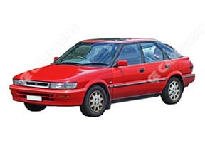 Ворсовые коврики на Toyota Corolla (E9) 1987 - 1993