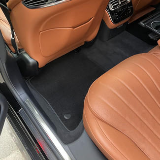 Ворсовые коврики на Mercedes S (W223, V223) 2020 - 2025 в Челябинске