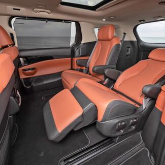EVA коврики на KIA Carnival IV 7 мест с оттоманками 2020 - 2025 в Челябинске